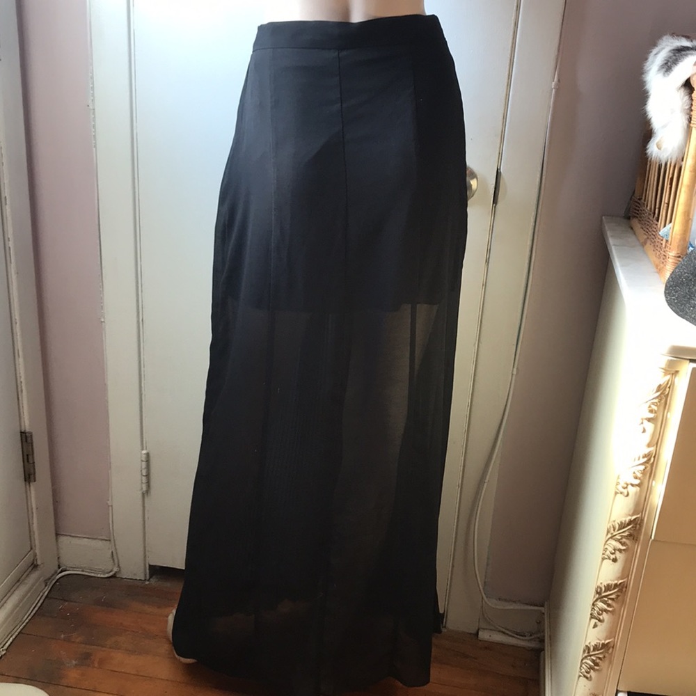 Zara long skirt with short lining size S